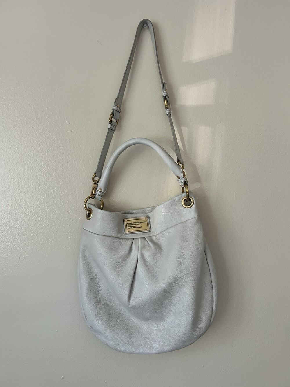 Marc by Marc Jacobs Standard Supply Workwear Gray Leather Hobo Shoulder Bag